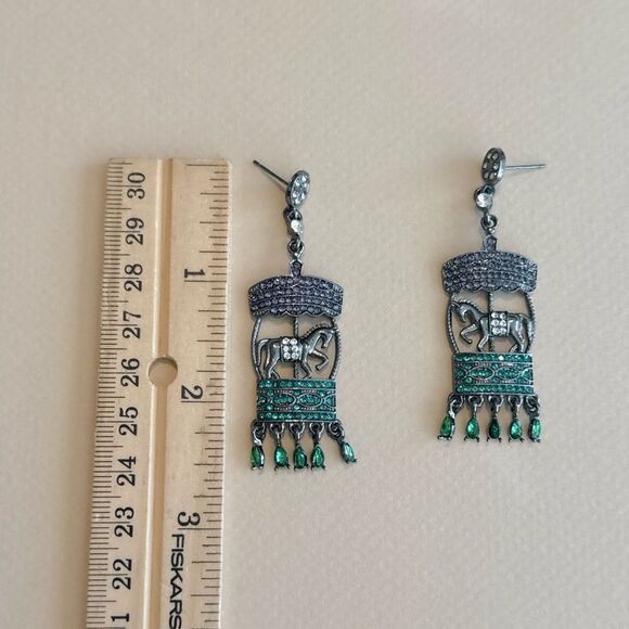 Carousel Dangle Earrings M1225 - Picture 4 of 4